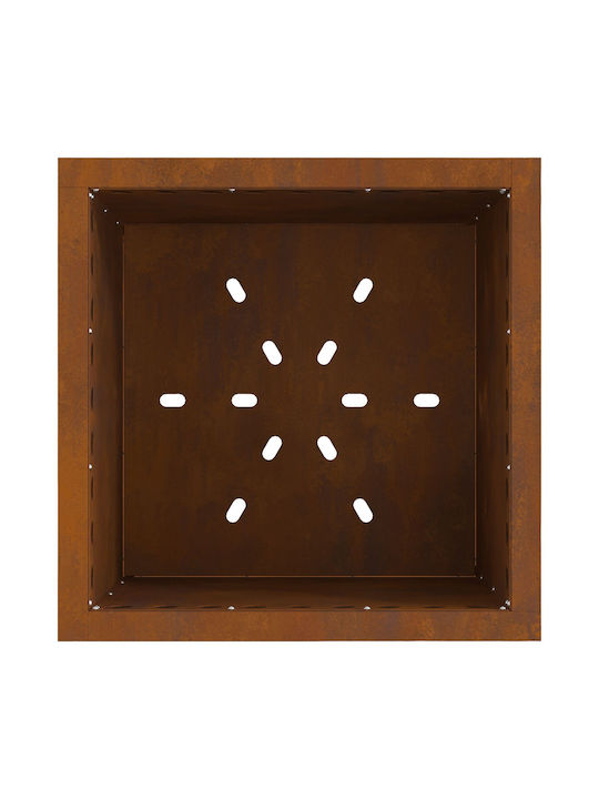 vidaXL Focar În aer liber din metal Gri 48x48x50cm