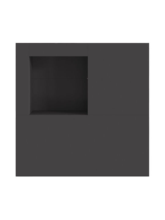 vidaXL Focar În aer liber din metal Negru 100x100x30cm