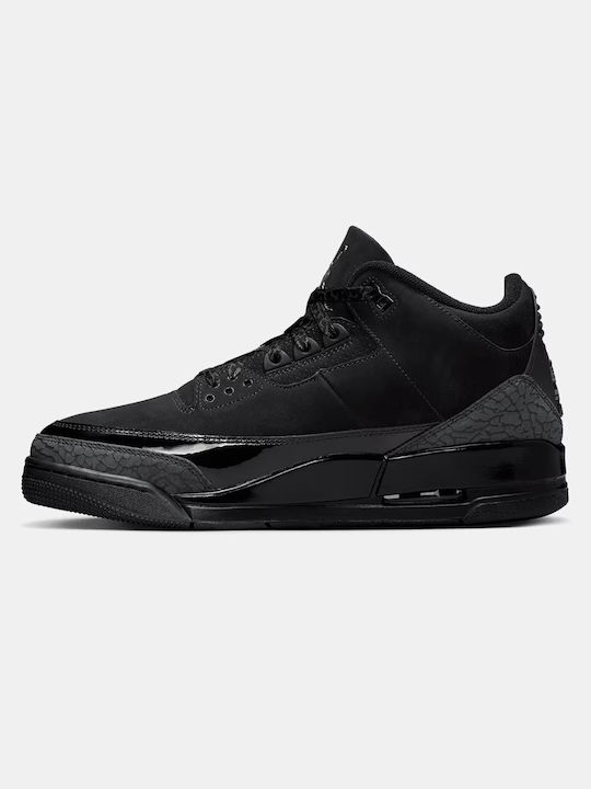 Air  3 Retro Дамски Високи Черни Сникърси
