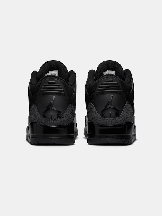 Air  3 Retro Дамски Високи Черни Сникърси