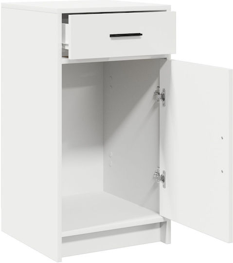Büroaufbewahrungsschrank aus MDF Weiß 40x41x75cm