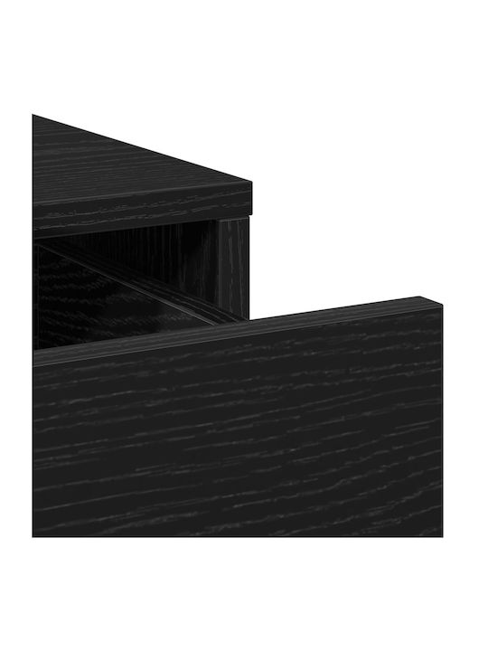 Cabinet de Birou Μαύρο Δρυς 40x41x75cm