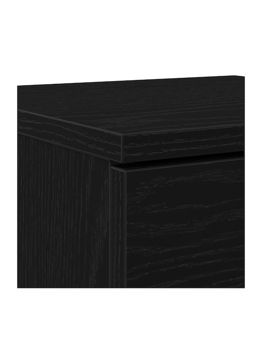 Συρταριέρα Γραφείου Ξύλινη Μαύρος 30x30x70cm