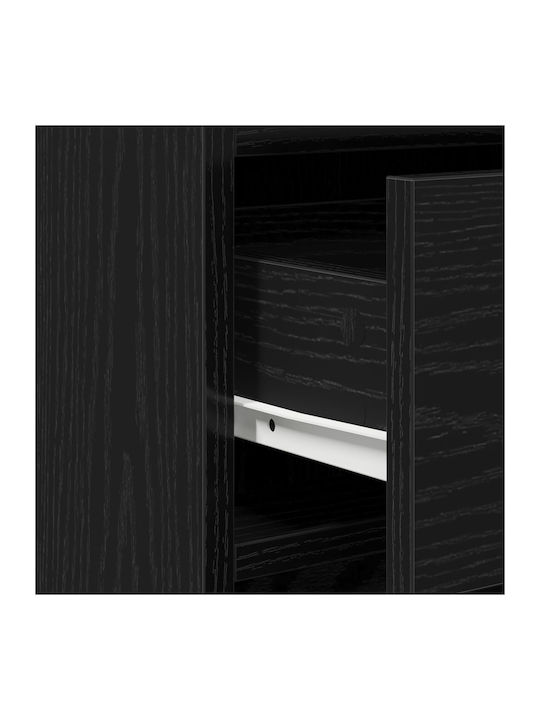 Συρταριέρα Γραφείου Ξύλινη Μαύρη Δρύς 40x41x75cm