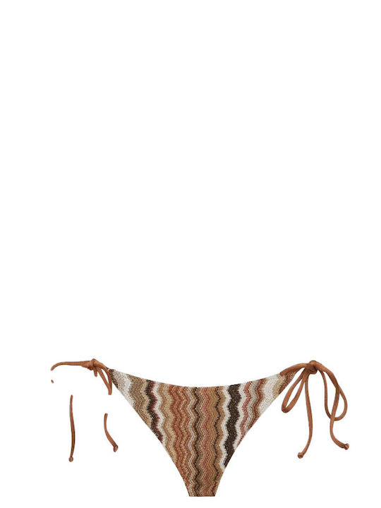 Rachel Chevron Bikini Triunghi Maro