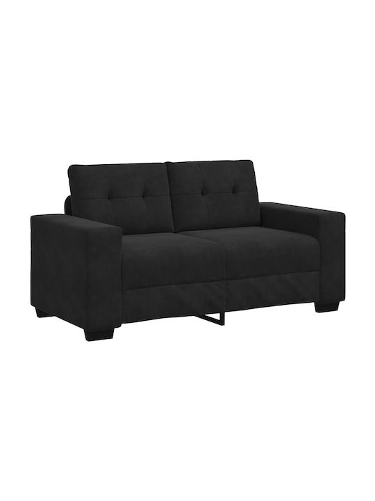 Living Room Furniture Set 3-Seater & 2-Seater & Armchair Black