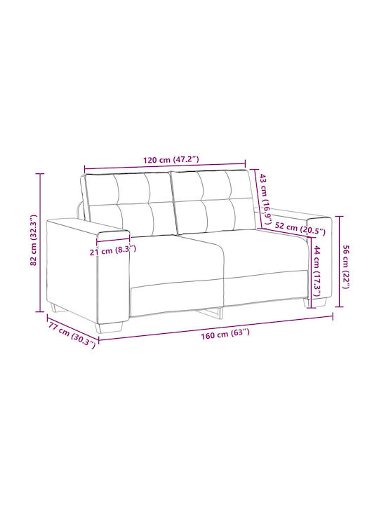 Living Room Furniture Set 3-Seater & 2-Seater & Armchair Black