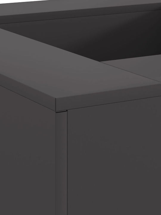 vidaXL Τζάκι Εξωτερικού Χώρου Μεταλλικό 80x80x40cm
