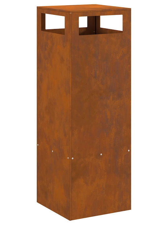 vidaXL Focar Interior din metal Maro 35x35x100cm