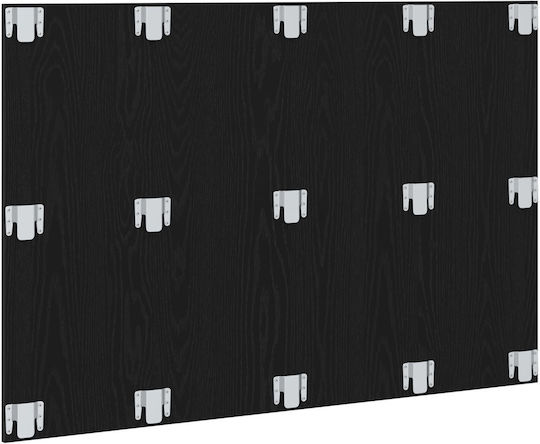 vidaXL Wooden Bed Headboard Black Oak 120x80cm