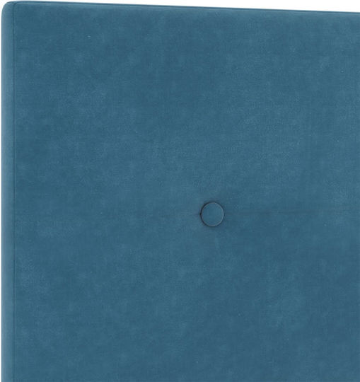 vidaXL Fabric Bed Headboard Dark Blue 144x128cm