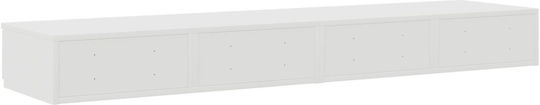 vidaXL Bettkasten aus Holz White 135x36.5x16.5cm