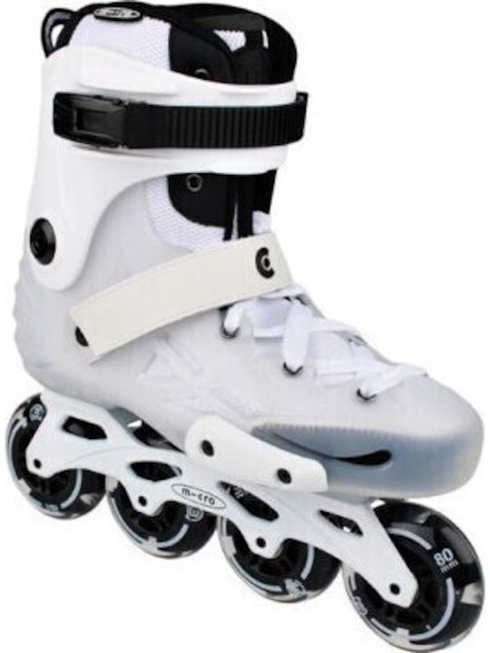 Micro Inline Rollers Weiß Erwachsene/Kinder