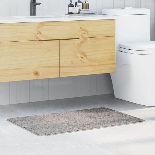 vidaXL Non-Slip Bath Mat Cotton 4019835 Grey 60x90cm