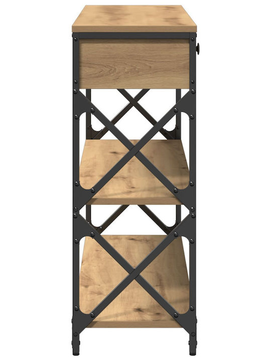 Κονσόλα από Ξύλο & Μέταλλο Artisan Oak Μ100xΠ28xΥ75εκ.