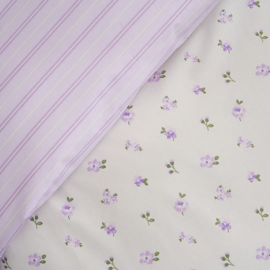 Charalambidis Textiles Sheet Double 200x260cm. Spring Lilac
