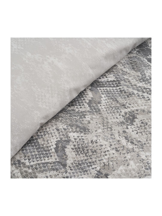 Charalambidis Textiles Sheet for Single Bed with Elastic 90x200+30cm. Sahara Gray