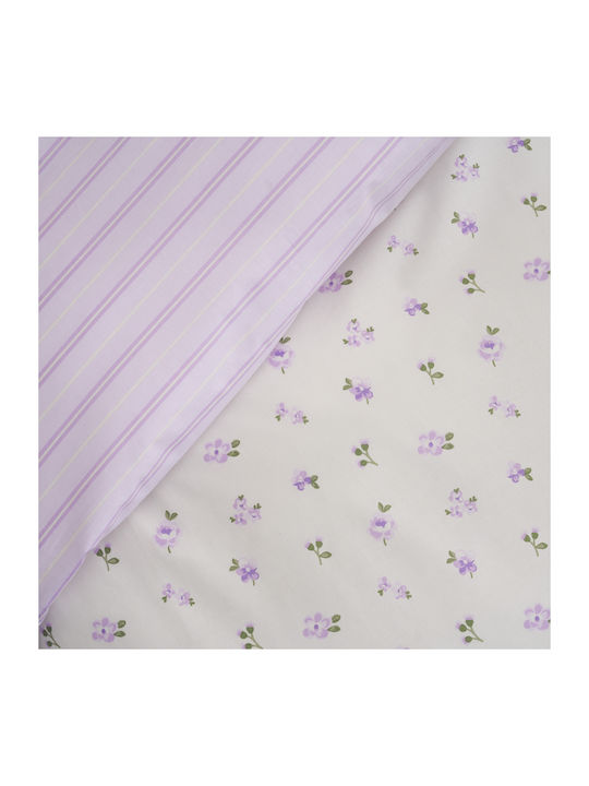 Charalambidis Textiles Сет Чаршафи 160x260см. Пролет Лила 3бр