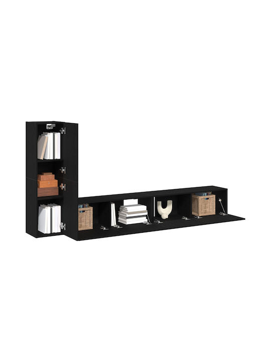 Wohnzimmer TV-Einheit Black Oak L100xB30xH30cm