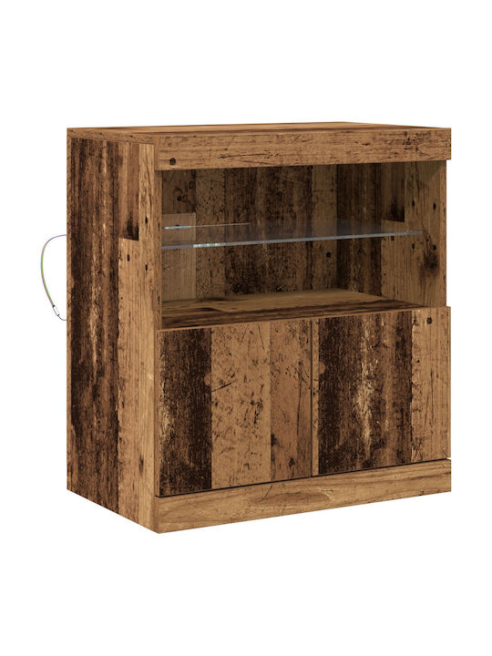 Cabinet Storage Solid Wood L60xW37xH67cm
