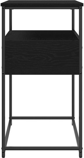 Solid Wood Console Table Black Oak L75xW40xH75cm Solid Wood Console Table Black Oak L75xW40xH75cm