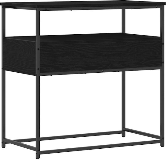 Solid Wood Console Table Black Oak L75xW40xH75cm