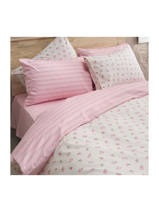 Charalambidis Textiles Duvet Cover Single 160x240 Spring Pink