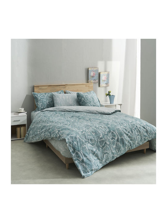Charalambidis Textiles Duvet Cover Single 160x240 Sahara Turquoise