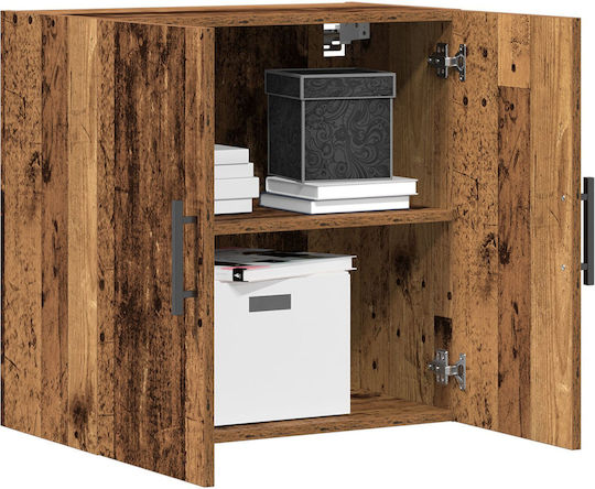 Wall Living Room Cabinet made of Particle Board Old Wood 60x31.5x60cm