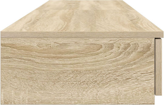 vidaXL Bettkasten aus Holz Sonoma 135x36.5x16.5cm