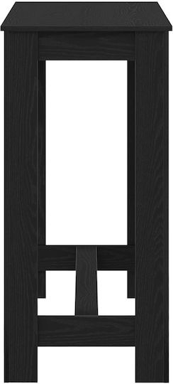 Бар Масa Дървена Черна 102x50x103.5см
