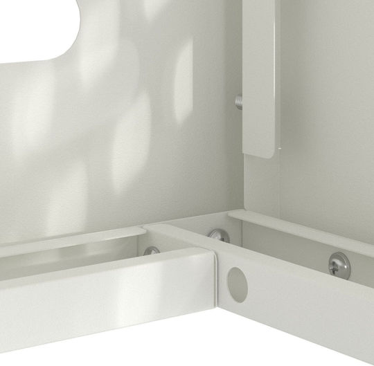 Air Conditioner Cover White 110x50x105 cm Iron