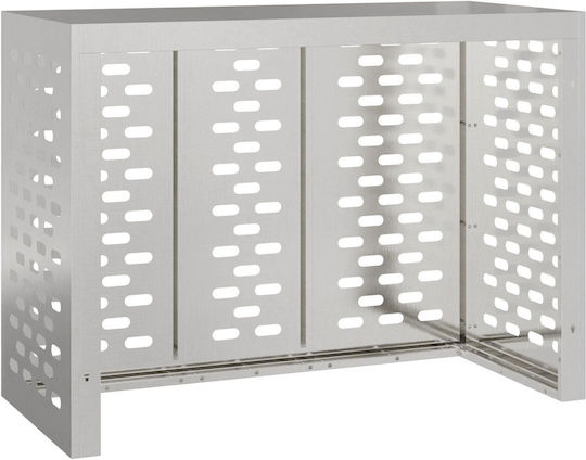 Vidaxl Air Conditioner Cover 110x50x80 cm Stainless Steel
