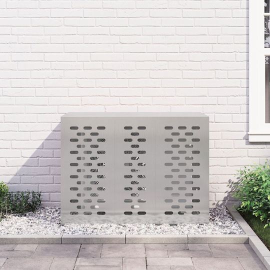 Vidaxl Air Conditioner Cover 110x50x80 cm Stainless Steel