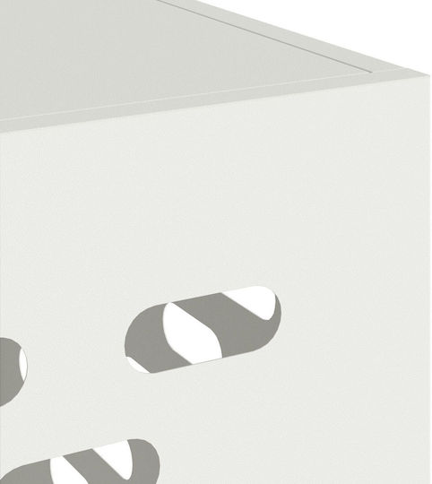 Air Conditioner Cover White 90x40x60 Steel
