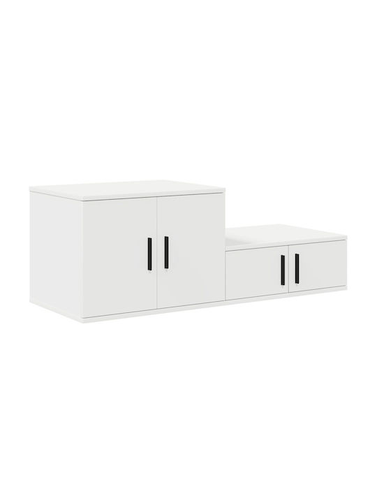 Drawers Storage Solid Wood L118xW41xH40cm