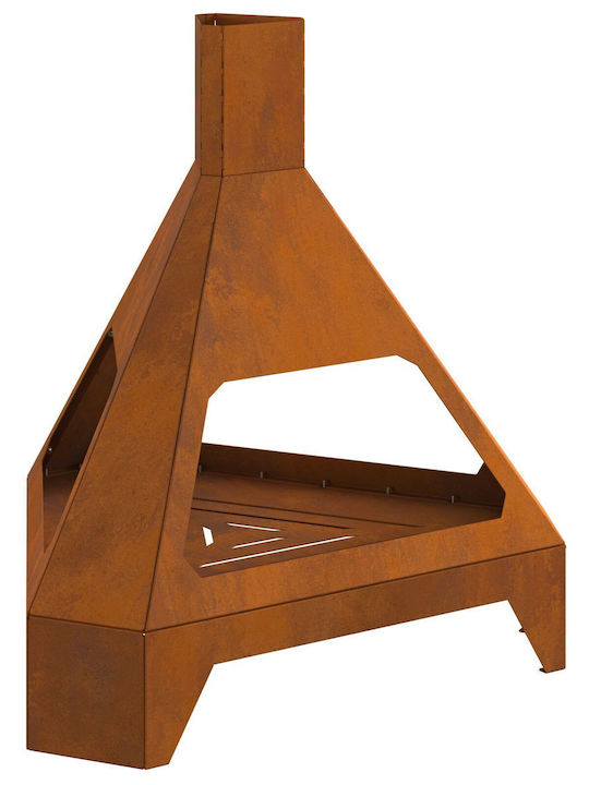 vidaXL Τζάκι Εξωτερικού Χώρου Μεταλλικό 50x43x52cm