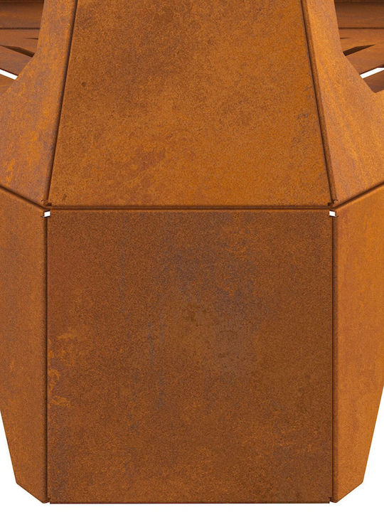 vidaXL Focar În aer liber din metal Maro 50x43x52cm
