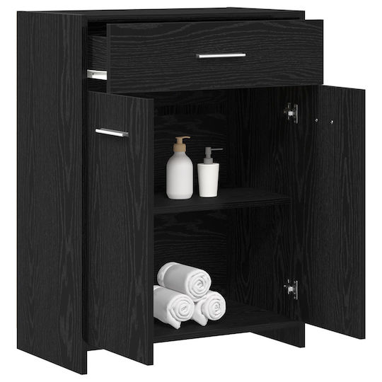 vidaXL Ντουλάπι Μπάνιου 60x33x80cm Δρυς