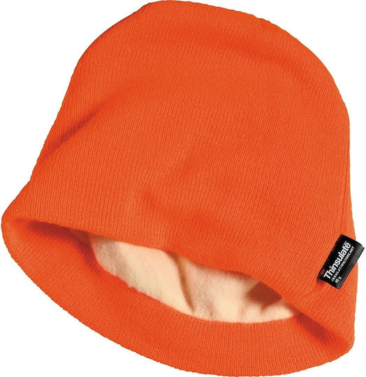 Beanie Unisex Beanie Gestrickt in Orange Farbe