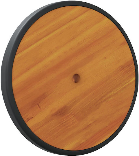 vidaXL Furniture Wheel made of Wood with Wheels Brown 20.5x20.5x2.2cm 2pcs