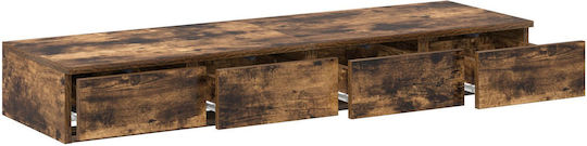 vidaXL Bed Drawer made of Wood Smoked Oak 120x36.5x16.5cm