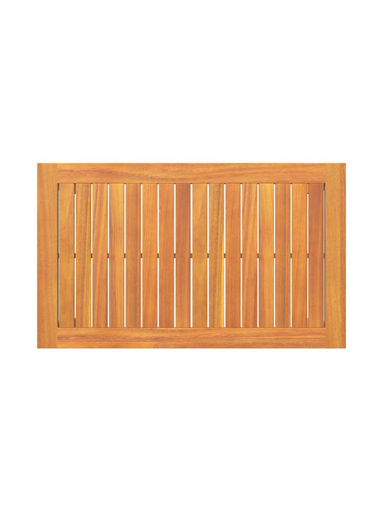 Sitting Room Table for Small Outdoor Spaces Made of Acacia 75x40x38cm