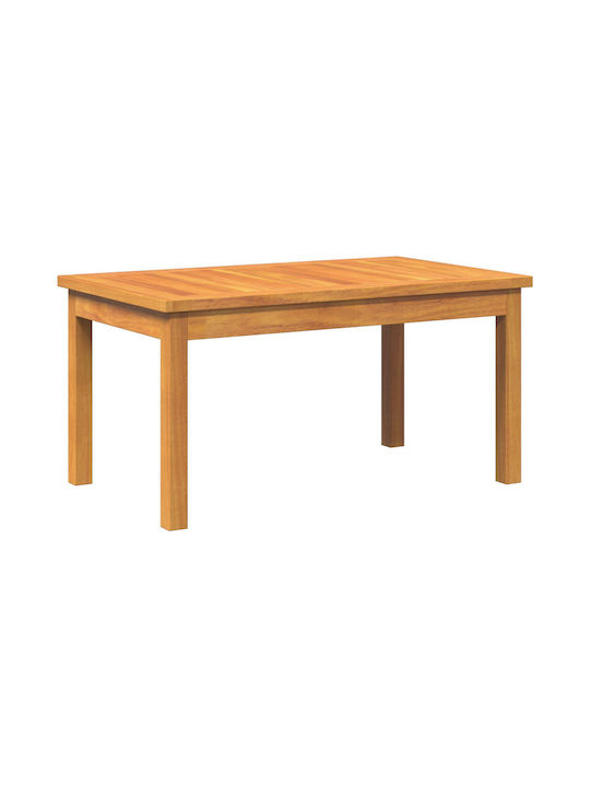 Sitting Room Table for Small Outdoor Spaces Made of Acacia 75x40x38cm