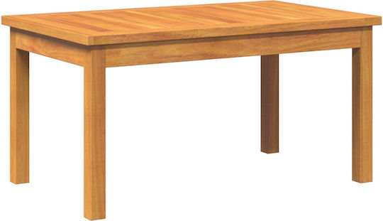 Sitting Room Table for Small Outdoor Spaces Made of Acacia 75x40x38cm