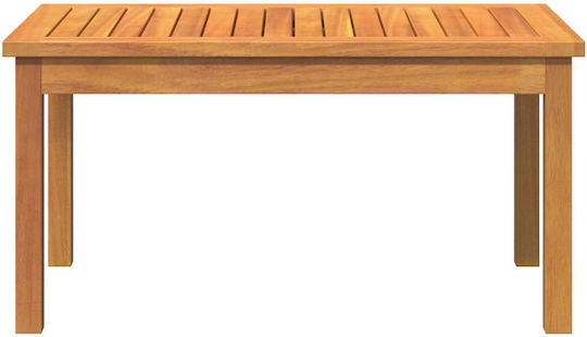 Sitting Room Table for Small Outdoor Spaces Made of Acacia 75x40x38cm
