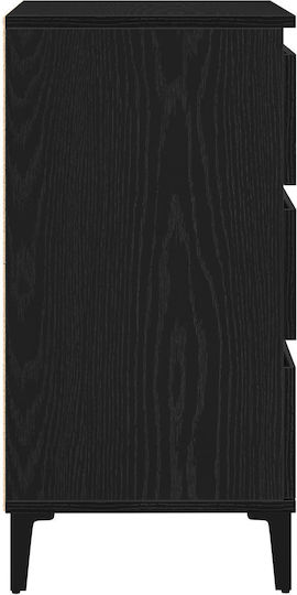 Comoda pentru Dormitor Μαύρο Δρυός 60x35x70buc