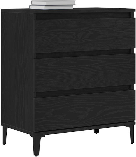 Comoda pentru Dormitor Μαύρο Δρυός 60x35x70buc