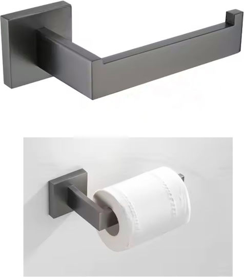 Naron Single Wall-Mounted Bathroom Rail ​57x57cm Inox Gray