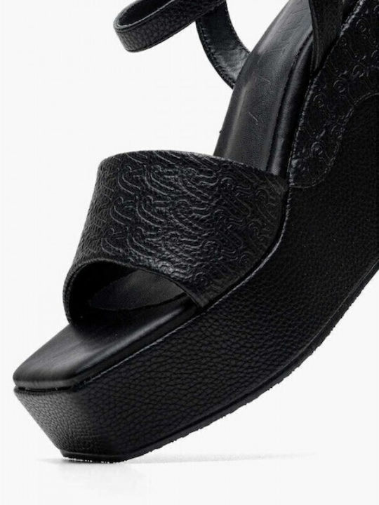 Noelle Tone Women's Platform Shoes Black